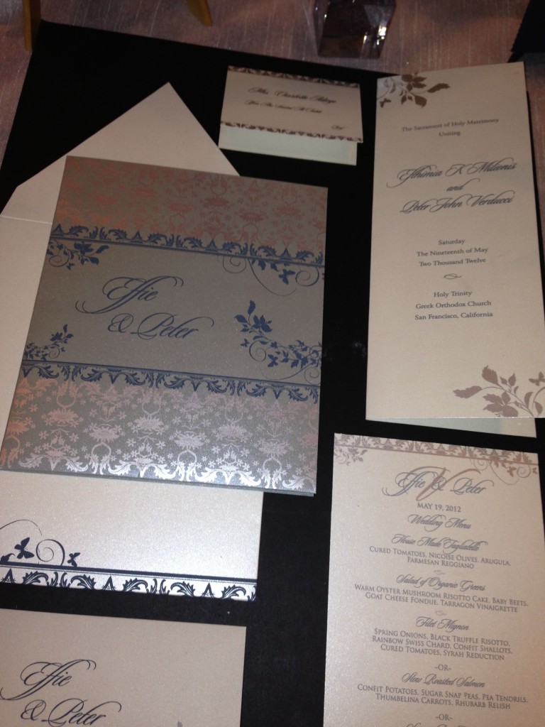 Hyegraph's Wedding Invitations and Save the Dates at Ritz-Calton San Francisco