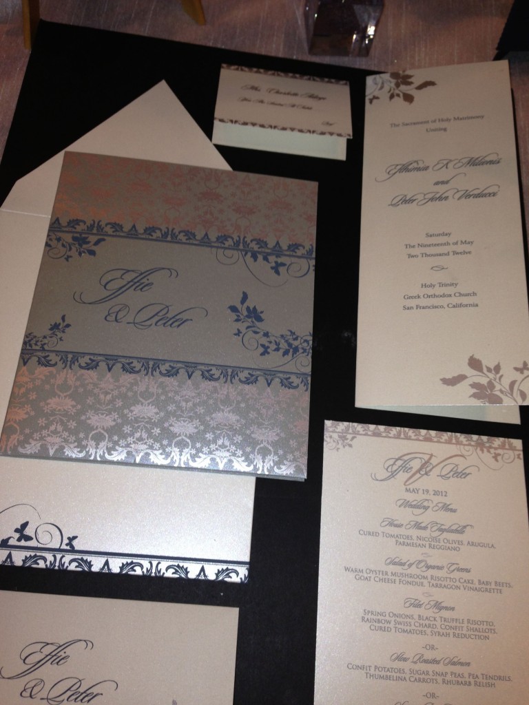 Hyegraph's Save the Dates, Wedding Invites and Calligraphy Hyegraph's Wedding Invitations and Save the Dates at Ritz-Calton San Francisco